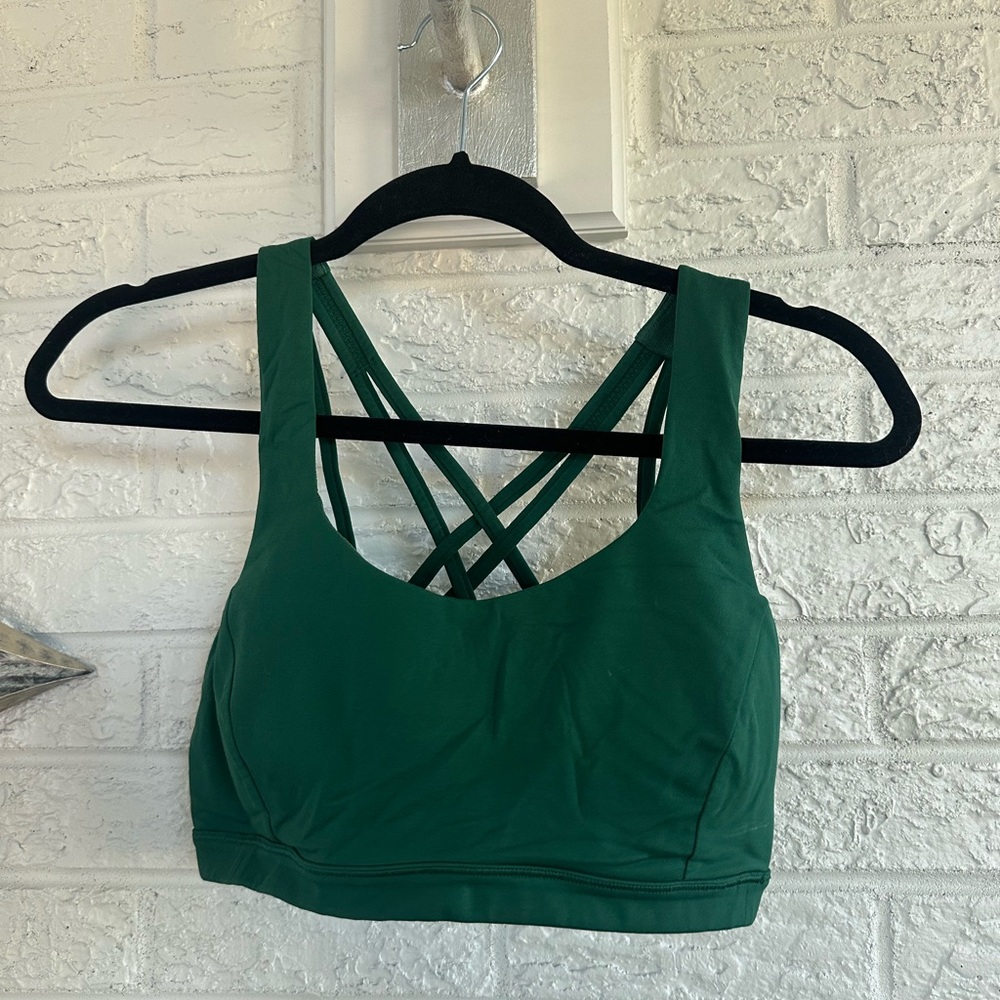 Lululemon Athletica Deep Green Energy Sports Bra